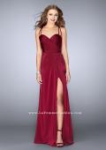 Picture of: Gathered Jersey Prom Dress with Sweetheart Neckline in Red, Style: 24263, Main Picture