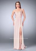 Picture of: Gathered Jersey Prom Dress with Sweetheart Neckline in Pink, Style: 24263, Detail Picture 2