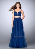 Picture of: Two Piece A-line Prom Dress with Beaded Tulle Skirt in Blue, Style: 24304, Main Picture
