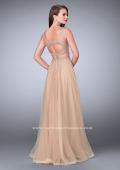 Picture of: Two Piece A-line Prom Dress with Beaded Tulle Skirt in Nude, Style: 24304, Back Picture