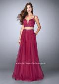 Picture of: Two Piece A-line Prom Dress with Beaded Tulle Skirt in Pink, Style: 24304, Detail Picture 2