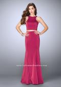 Picture of: Two Piece Prom Dress with Lace Up Back in Pink, Style: 24310, Back Picture