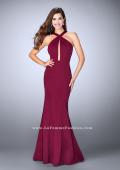 Picture of: Long Neoprene Prom Dress with Low Back in Red, Style: 24313, Main Picture