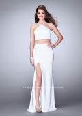 Picture of: Two Piece Jersey Dress with Strappy Lower Back in White, Style: 24324, Detail Picture 2