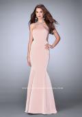 Picture of: High Neck Dress with Beaded Neckline and Strappy Back in Pink, Style: 24352, Detail Picture 3