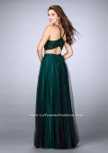 Picture of: Two Piece A-line Dress with Lace Top and Tulle Skirt in Green, Style: 24365, Back Picture