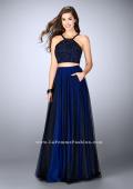 Picture of: Two Piece A-line Dress with Lace Top and Tulle Skirt in Blue, Style: 24365, Detail Picture 2