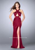 Picture of: Long Prom Dress with Front Slit and Open Back in Red, Style: 24369, Detail Picture 2