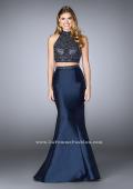 Picture of: Long Two Piece Mermaid Prom Dress with Beaded Top in Blue, Style: 24388, Main Picture