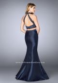 Picture of: Long Two Piece Mermaid Prom Dress with Beaded Top in Blue, Style: 24388, Back Picture
