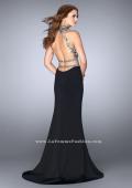 Picture of: Two Piece Prom Dress with Open Back and Cut Outs in Black, Style: 24390, Back Picture