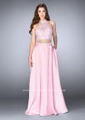 Picture of: A-line Lace Two Piece Dress with Floral Embroidery in Pink, Style: 24407, Main Picture