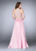 Picture of: A-line Lace Two Piece Dress with Floral Embroidery in Pink, Style: 24407, Back Picture