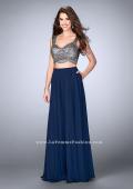 Picture of: A-line Two Piece Dress with Beaded Top and Pockets in Blue, Style: 24417, Detail Picture 1