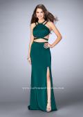 Picture of: Beaded strappy two piece with a high neckline in Green, Style: 24420, Main Picture