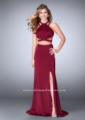 Picture of: Beaded strappy two piece with a high neckline in Red, Style: 24420, Detail Picture 3