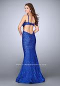 Picture of: Lace Prom Dress with Cut Outs and Sweetheart Neckline in Blue, Style: 24462, Back Picture