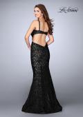 Picture of: Lace Prom Dress with Cut Outs and Sweetheart Neckline in Black, Style: 24462, Detail Picture 3