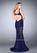 Picture of: Lace Mermaid Romper Dress with an Open Back in Blue, Style: 24466, Detail Picture 3