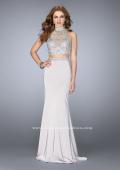 Picture of: High Neck Two piece Prom Dress with Detailed Beading, Style: 24495, Detail Picture 2