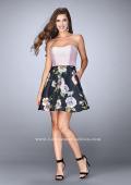 Picture of: Short Strapless Floral Dress with Open Back in Print, Style: 24506, Detail Picture 1