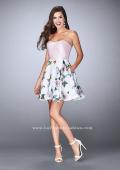Picture of: Short Strapless Floral Dress with Open Back in Print, Style: 24506, Detail Picture 2