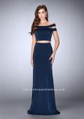 Picture of: Off the Shoulder Two Piece Dress with Strappy Back in Blue, Style: 24520, Detail Picture 1