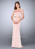 Picture of: Off the Shoulder Two Piece Dress with Strappy Back in Pink, Style: 24520, Detail Picture 2