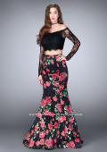 Picture of: Floral Long Sleeve Two Piece Mermaid Style Prom Dress in Print, Style: 24522, Main Picture