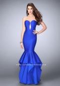 Picture of: Neoprene Prom Dress with Open Back and Tiered Skirt in Blue, Style: 24537, Main Picture