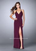 Picture of: Gathered Beaded Jersey Dress with Envelope Skit in Purple, Style: 24539, Main Picture