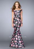 Picture of: Floral Off the Shoulder Mermaid Prom Dress in Print, Style: 24551, Main Picture