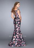 Picture of: Floral Off the Shoulder Mermaid Prom Dress in Print, Style: 24551, Back Picture