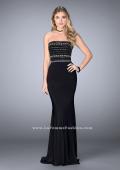 Picture of: Strapless Dress with Beaded Top with Flare Skirt in Black, Style: 24573, Main Picture