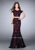 Picture of: Two Piece Cold Shoulder Lace Dress with Beading in Red, Style: 24583, Main Picture
