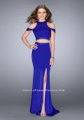 Picture of: Off the Shoulder Two Piece Dress with Open Back in Blue, Style: 24653, Main Picture