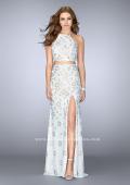 Picture of: Two Piece White Lace Dress with Multi Color Beading in White, Style: 24678, Main Picture