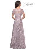 Picture of: Long Lace Evening Dress with Cap Sleeves, Style: 27870, Detail Picture 4
