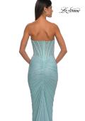 Picture of: Gorgeous Corset Style Prom Dress with Rhinestone Fabric in Aqua , Style: 33019, Detail Picture 8
