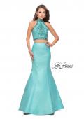 Picture of: Beaded Two Piece Mermaid Prom Dress with Open Back in Aqua, Style: 26255, Detail Picture 1