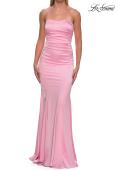 Picture of: Strapless Satin Gown with Fitted Silhouette in Baby Pink, Style: 33546, Detail Picture 17