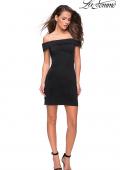 Picture of: Off the Shoulder Chic Little Black Dress in Black, Style: 27087, Main Picture
