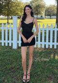 Picture of: Sheer Sparkle Corset Mini Dress in Black, Style: 33234, Main Picture
