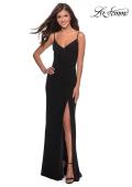 Picture of: Long Sequined Dress with Sweetheart Neckline in Black, Style: 27879, Detail Picture 8