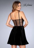 Picture of: Sweetheart Neckline Short Velvet Homecoming Dress in Black, Style: 25108, Back Picture