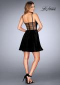 Picture of: Sweetheart Neckline Short Velvet Homecoming Dress in Black, Style: 25108, Detail Picture 4