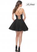 Picture of: Cute Flared Tulle Skirt Dress with Sheer Bodice in Black, Style: 31763, Detail Picture 5