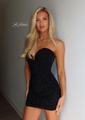 Picture of: Strapless Sparkle Mini Dress in Black, Style 33324, Detail Picture 5