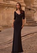 Picture of: 3/4 Sleeve Long Jersey Dress with Sweetheart Neckline, Style: 26955, Main Picture