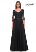 Picture of: Black Evening Dress with Rhinestones and Lace in Black, Style: 31776, Main Picture